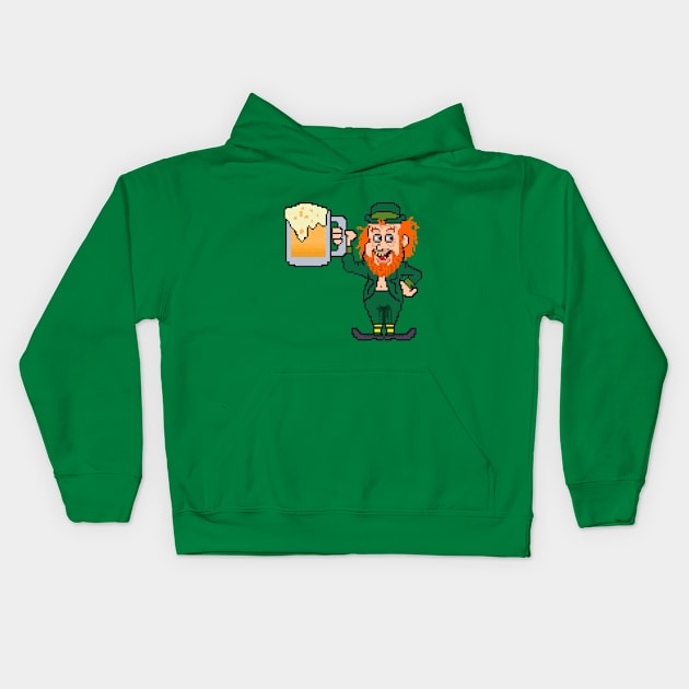 Leprechaun Kids Hoodie by TommySniderArt